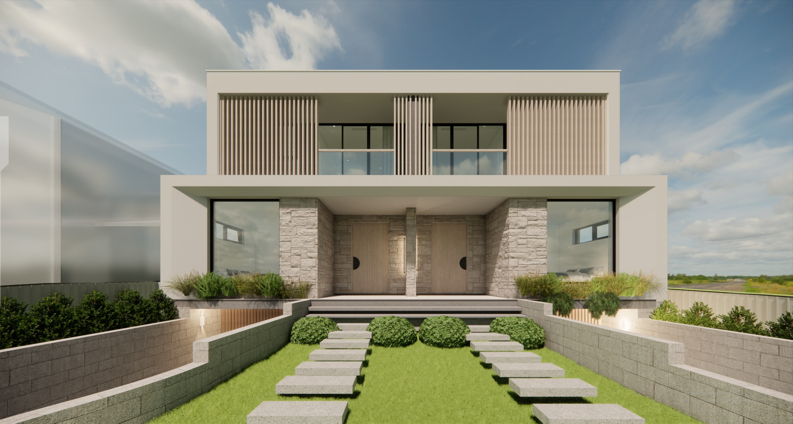 Modern Courtyard Duplex